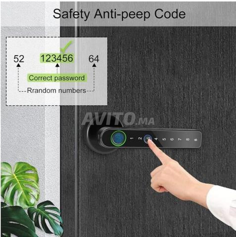 قفل باب ذكي ببصمة الإصبع وكلمة المرور - 2