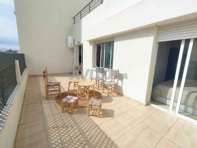 شقة مفروشة مع تراس غرفتين Maarif extention