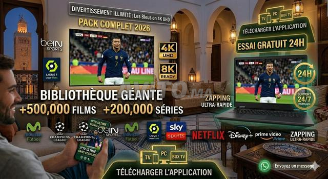 IPTV Premium 2026 Qualité 4K Stable Test Gratuit