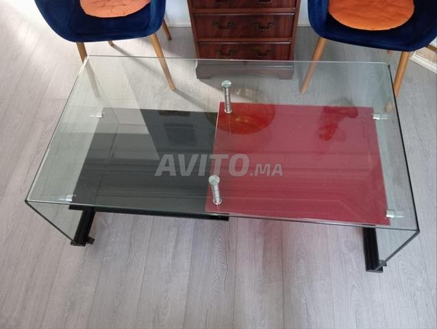 للبيع طاولة قهوة زجاج مقسّى - 2