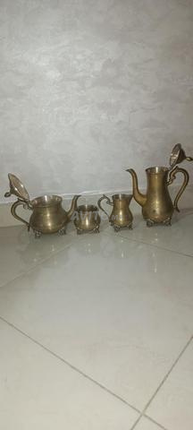 طبق شاي أوروبي نحاسي - 2