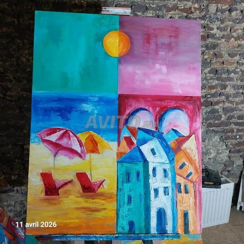 لوحة زيتية على قماش 90×70 سم