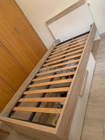 2 أسرة بأدراج للأطفال مع مراتب متضمنة - 2