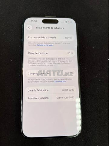 iPhone 15 Pro 256Go 81% Neuf Jamais Ouvert