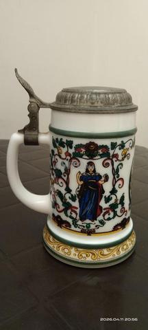 كوب بيرة سيراميك بغطاء ستانلس ستيل - 2