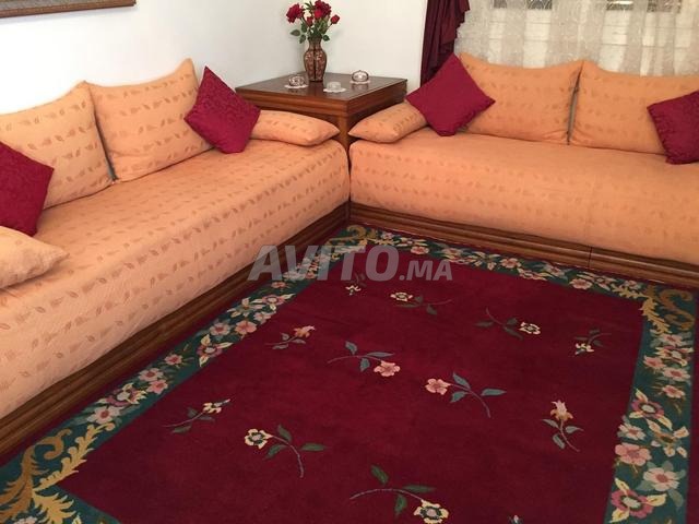 TAPIS LAINE noué à la main très léger - 2