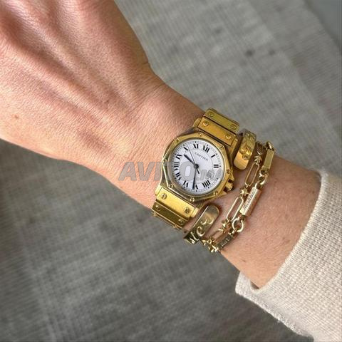 ساعة كارتييه سانتوس ذهب CR5777 - 2