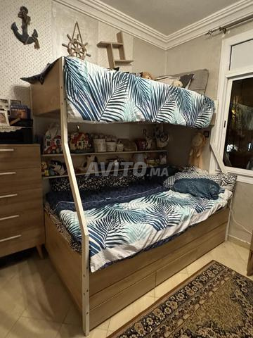 Lit superposé multifonction avec rangement - 2