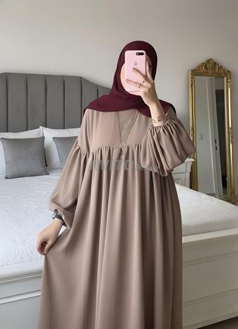 عباية توب كريب روزا - 2