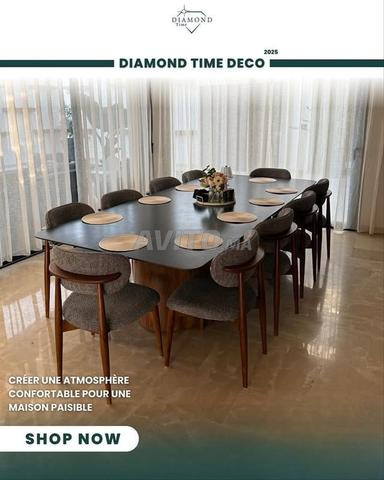 🪑 طاولة طعام مع كراسي أنيقة - 2