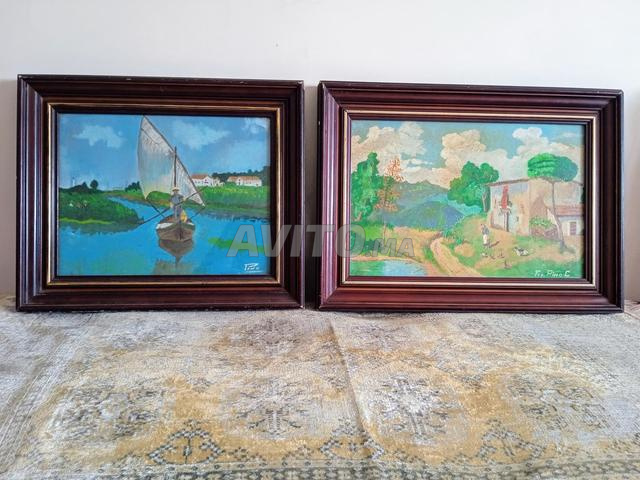 لوحتان أصليتان للفنان الإسباني فرانشيسكو بينو