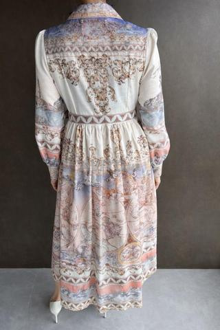 فستان ميدي بطبعة خريطة بروح زيمرمان - 2