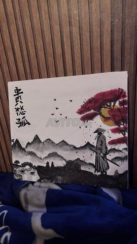 Peinture peinte à la main, longueur 50cm et largeur 55cm