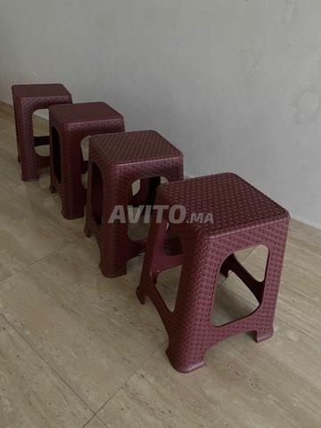 4 tabourets en plastique – 4 pièces - 2