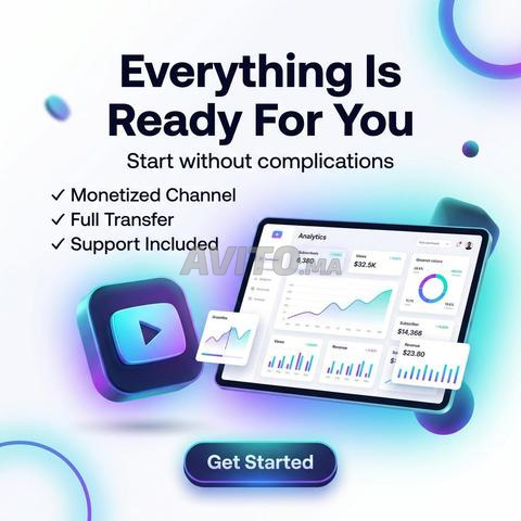 قناة يوتيوب جاهزة ومُفعّلة الربح بالكامل