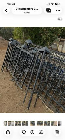 32 mètres de panneaux de clôture en fer forgé - 2