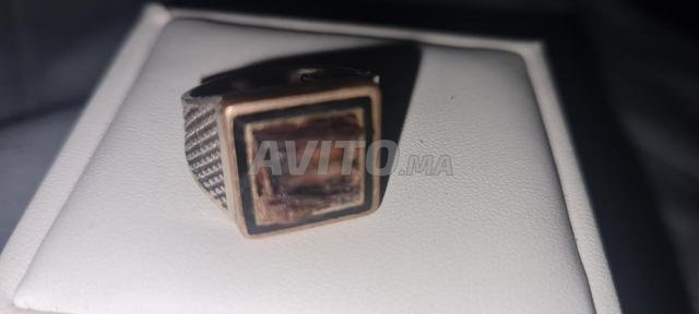 Bague en bois d'agar et en argent