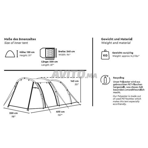 Tente Tambu JANGALA 4 personnes neuve - 2