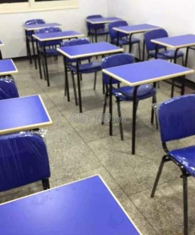 Pupitre scolaire/chaise avec écritoire/table/banc - 2