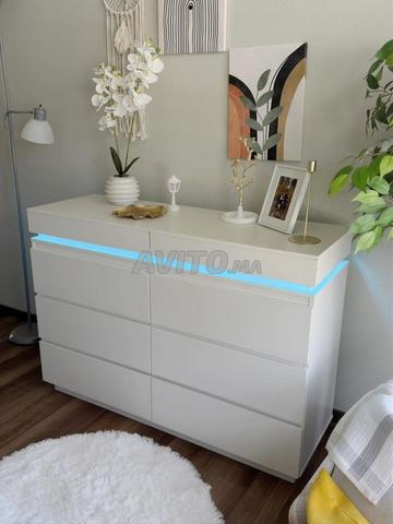 Commode moderne 6 tiroirs plus tiroir caché - 2