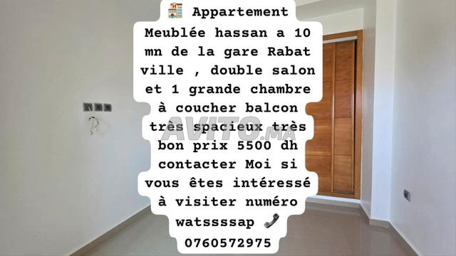 🏨 Appartement Meublé Hassan 5500 dh