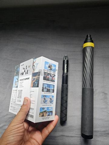 insta360 x5 كالجديد مع عصا 114 سم و 3 متر