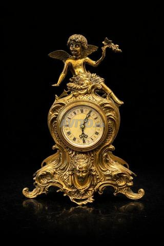 Horloge antique... vieille horloge... laiton - 2