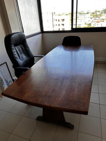 Table 2,10x0,90 en noyer bois massif - 2