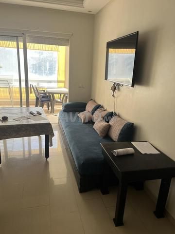 Salon marocain en bois massif avec table - 2