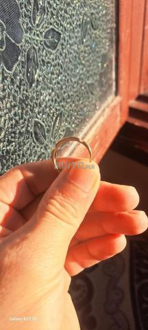 خاتم ذهبي مرصع بالألماس 14 قيراط - 2