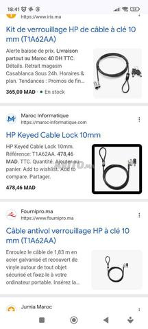 Câble antivol HP 10mm – Antivol PC - 2