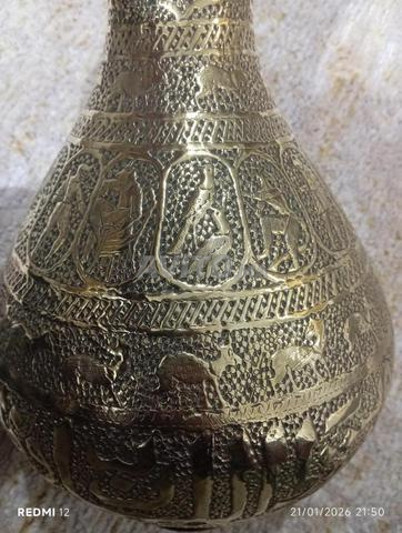 Vase antiquités cuivre importé - 2