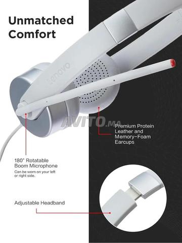 Casque Lenovo 100 — Micro Intégré, Ultra-Léger - 2