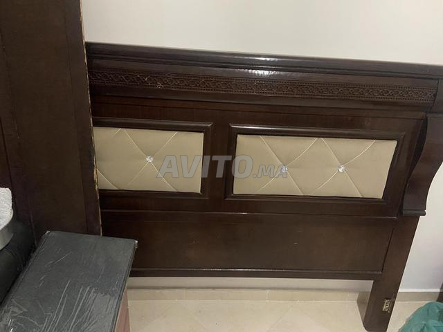 إطار سرير بدون مرتبة 160/190 سم مع خزانة - 2