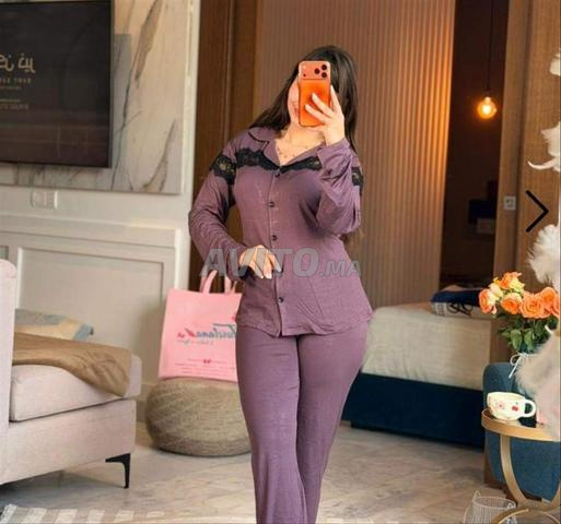 بيجامة صيفية ستايل كلاسيك - توب مبرد - 2