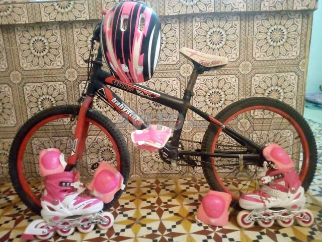 Vélo et roues 250dh chacun