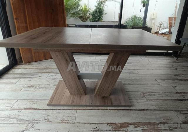 طاولة طعام لـ 4-6 أشخاص مع وصلة تمديد - 2