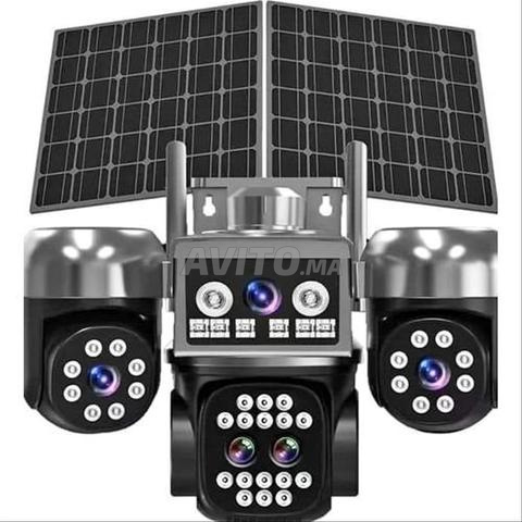 كاميرا 4G شمسية خارجية 20 ميجابكسل - 4 عدسات