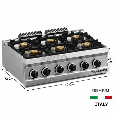 Fourneau Professionnel à Gaz 6 feux Vifs à Poser - 2