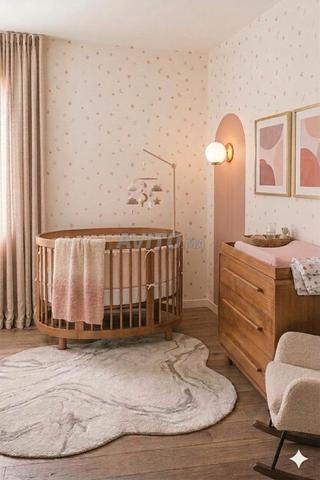 chambre bébé bois massif - 2