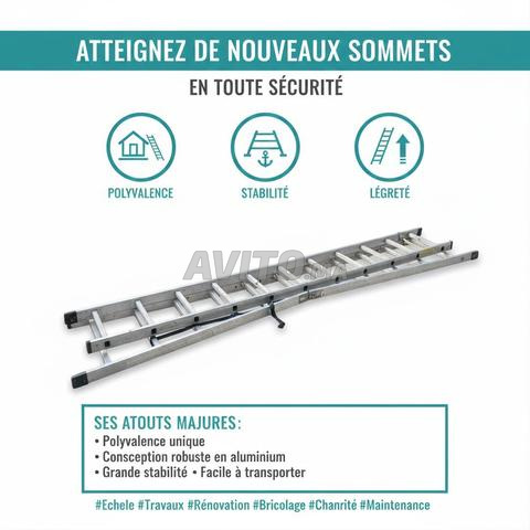 إيجار سلالم قابلة للانزلاق 10م / 12م / 14م - 2