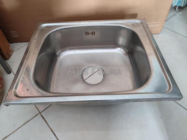 مغسلة مطبخ من الستانلس ستيل حقيقي - 2