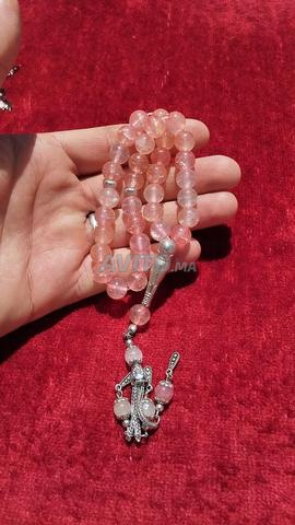 مسبحة حجر كوارتز غوز 33 حبة - 2