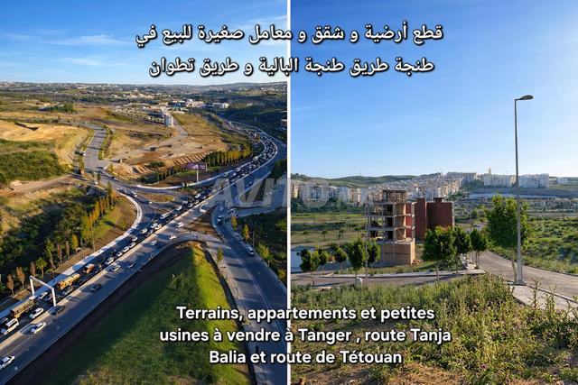 Terrains, appartements et petits ateliers à vendre Route de Tanger Balia