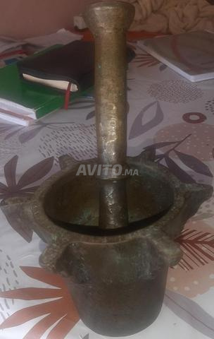 هاون نحاسي تقليدي قديم (أكثر من 100 سنة) 🏺 - 2
