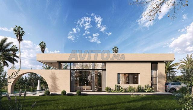 Projet villa 4 façades 12km rte Ourika - 2