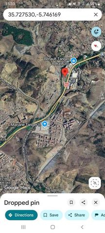 Terrain à vendre pour showroom route Tanger