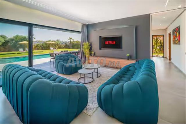 فيلا فاخرة بطابق واحد مع مسبح في أوريكا مراكش