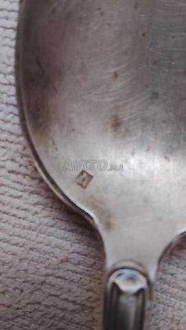 مغرفة فضة قيصرية دمغة 84 أسد موسكو صانع VG - 2