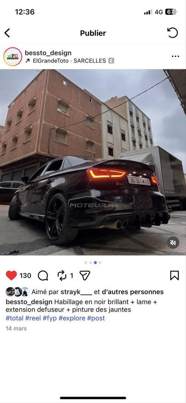 Audi a3 berline sline 2L 2016